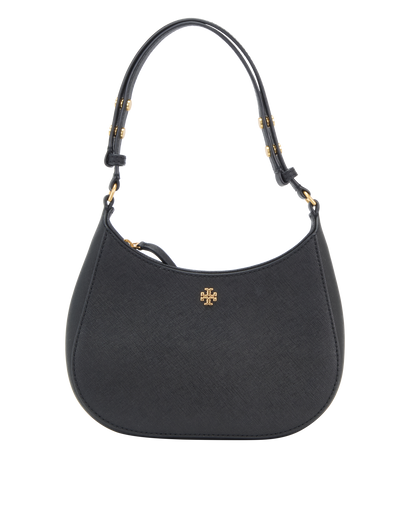 Emerson, &pound;150, Handbags, Black, Leather, Front view